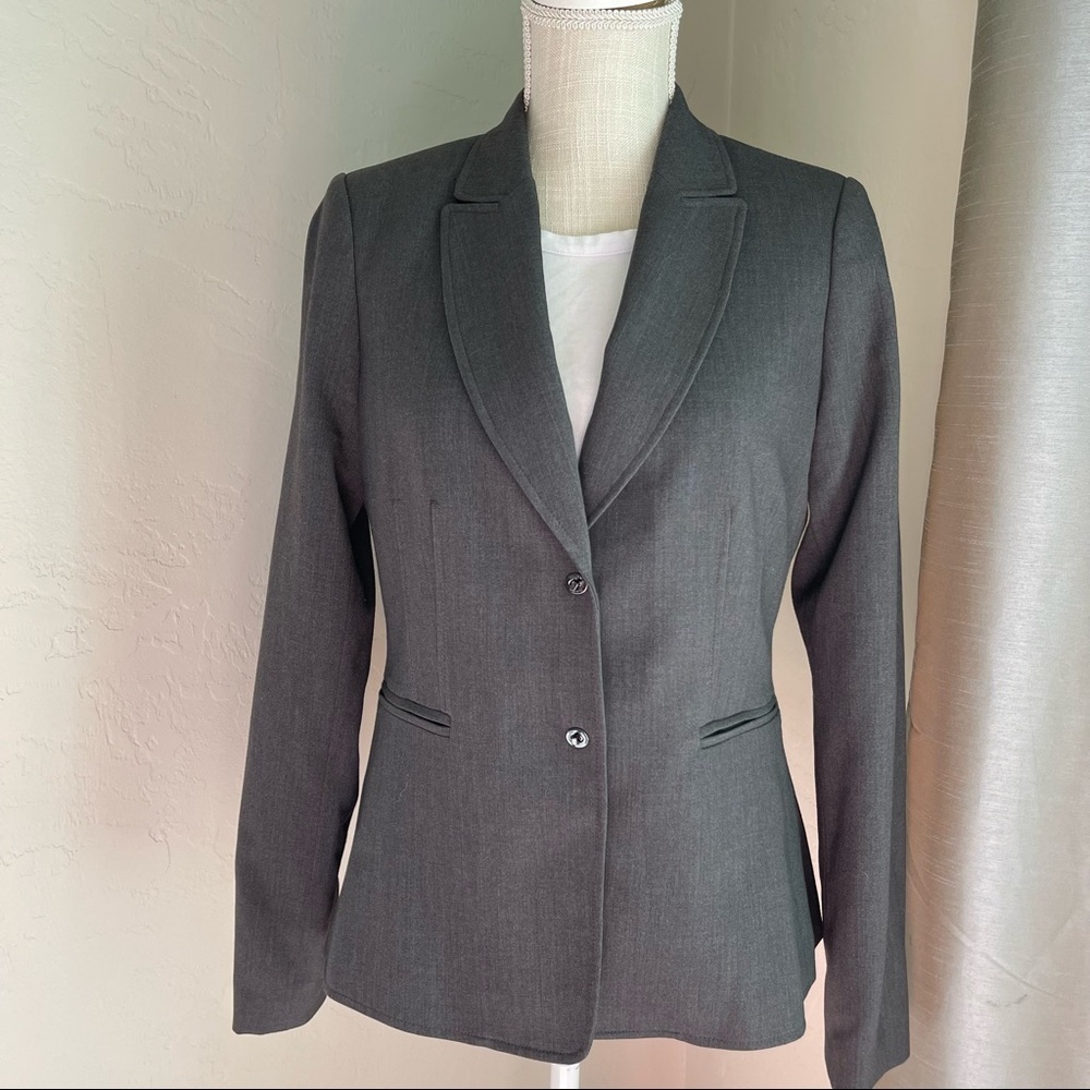 Calvin Klein Gray Blazer‎ Size: 8P